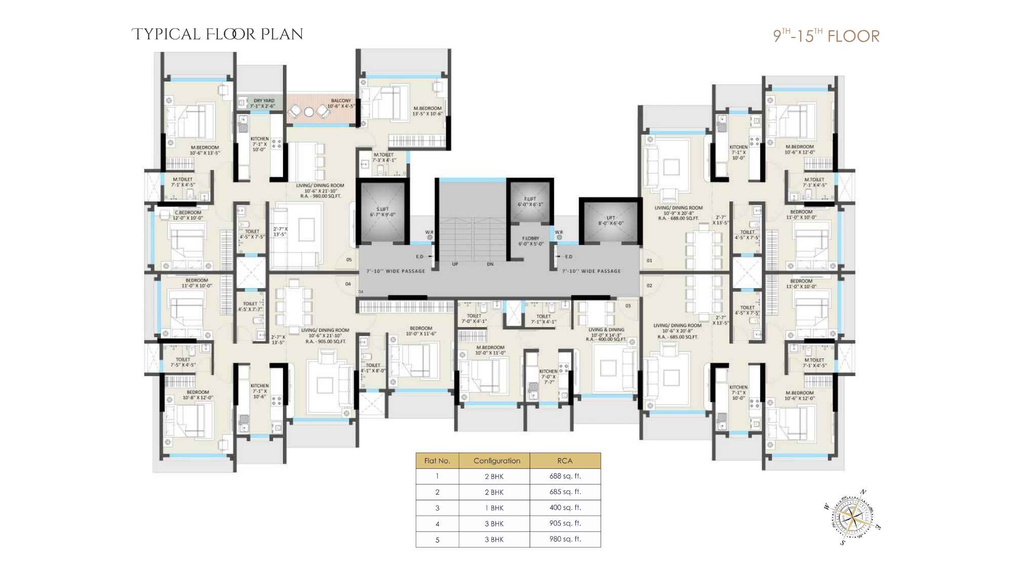 Omnetra-Malad-Vrindavan-CHSL-Typical-Floor-Plan-9-to-15th
